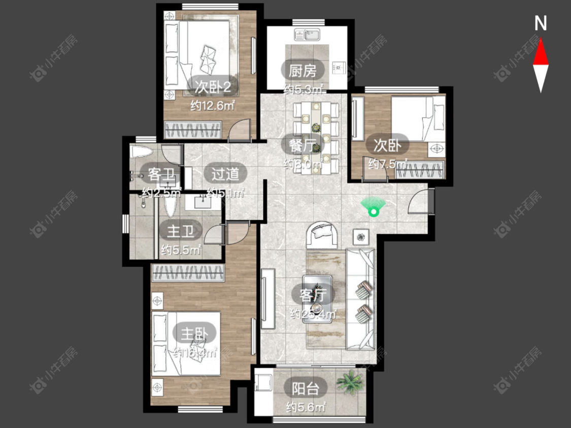 香溢紫郡三期房源户型图 常州香溢紫郡三期在售二手房源户型图_小牛看房