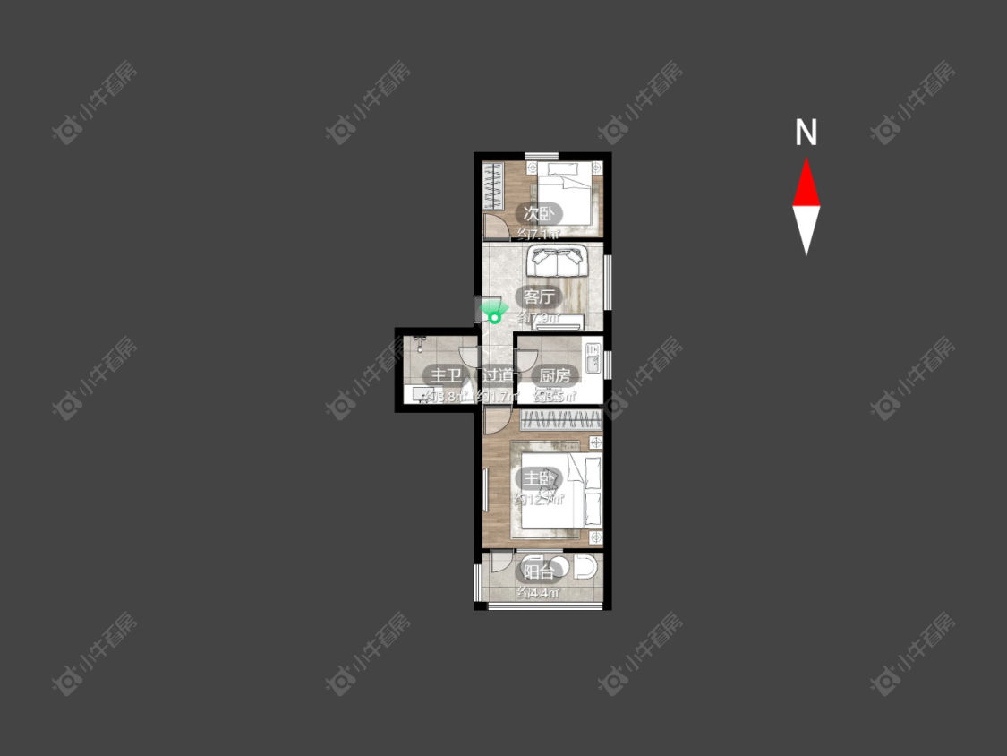 西新桥二村房源户型图 常州西新桥二村在售二手房源户型图_小牛看房