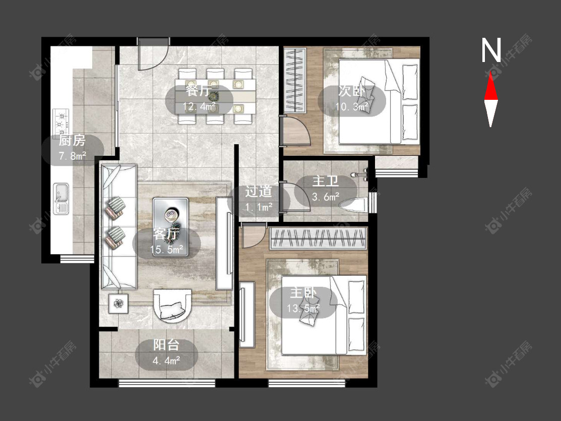 常州诺诚高第在售二手房源户型图_小牛看房