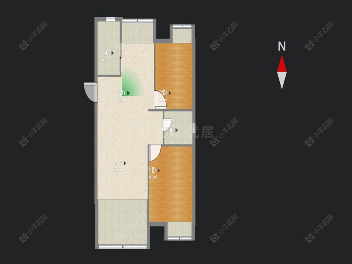 常州玉龙湾花园在售二手房源户型图_小牛看房