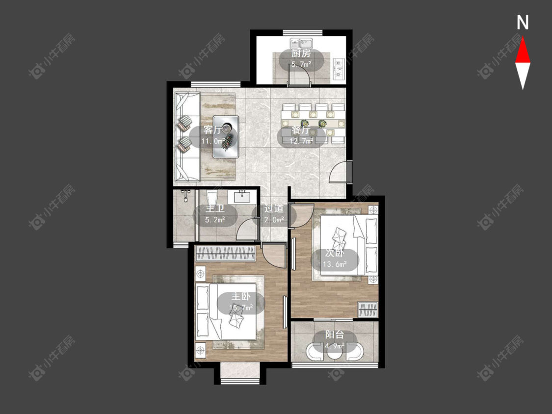 常州丽华南村竹园在售二手房源户型图_小牛看房