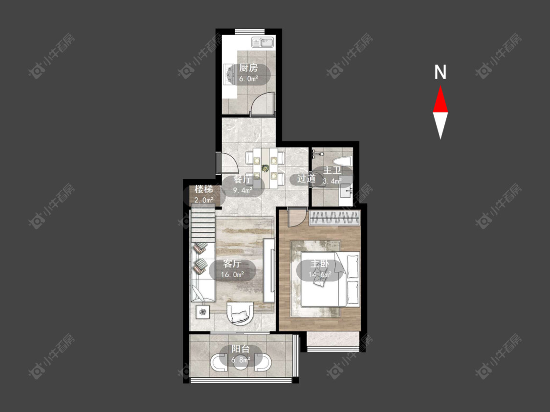 圩塘三村房源户型图 常州圩塘三村在售二手房源户型图_小牛看房