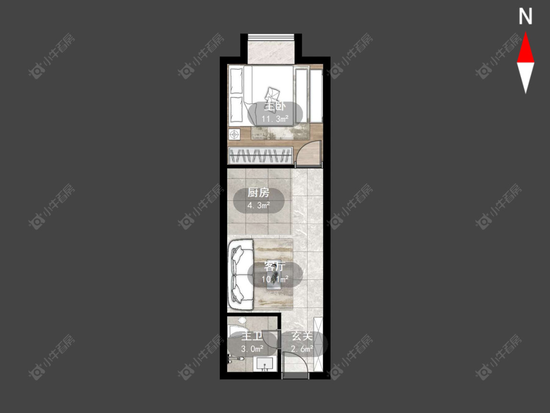 常州金鼎公寓在售二手房源户型图_小牛看房