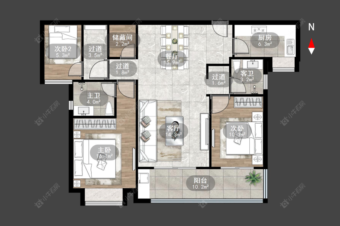 常州星河国际九区在售二手房源户型图_小牛看房