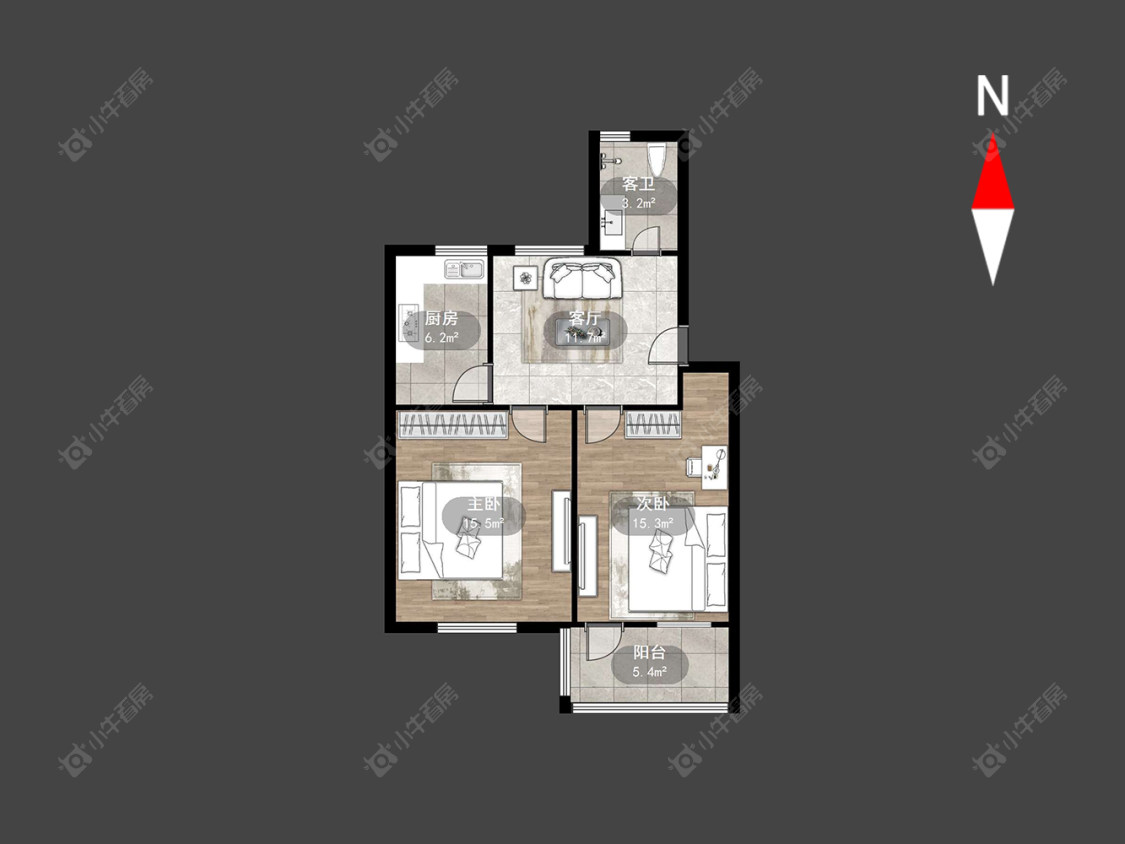 常州故园里在售二手房源户型图_小牛看房