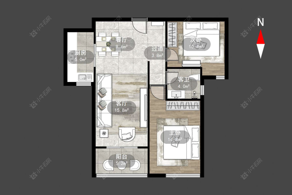 常州聚湖雅苑在售二手房源户型图_小牛看房