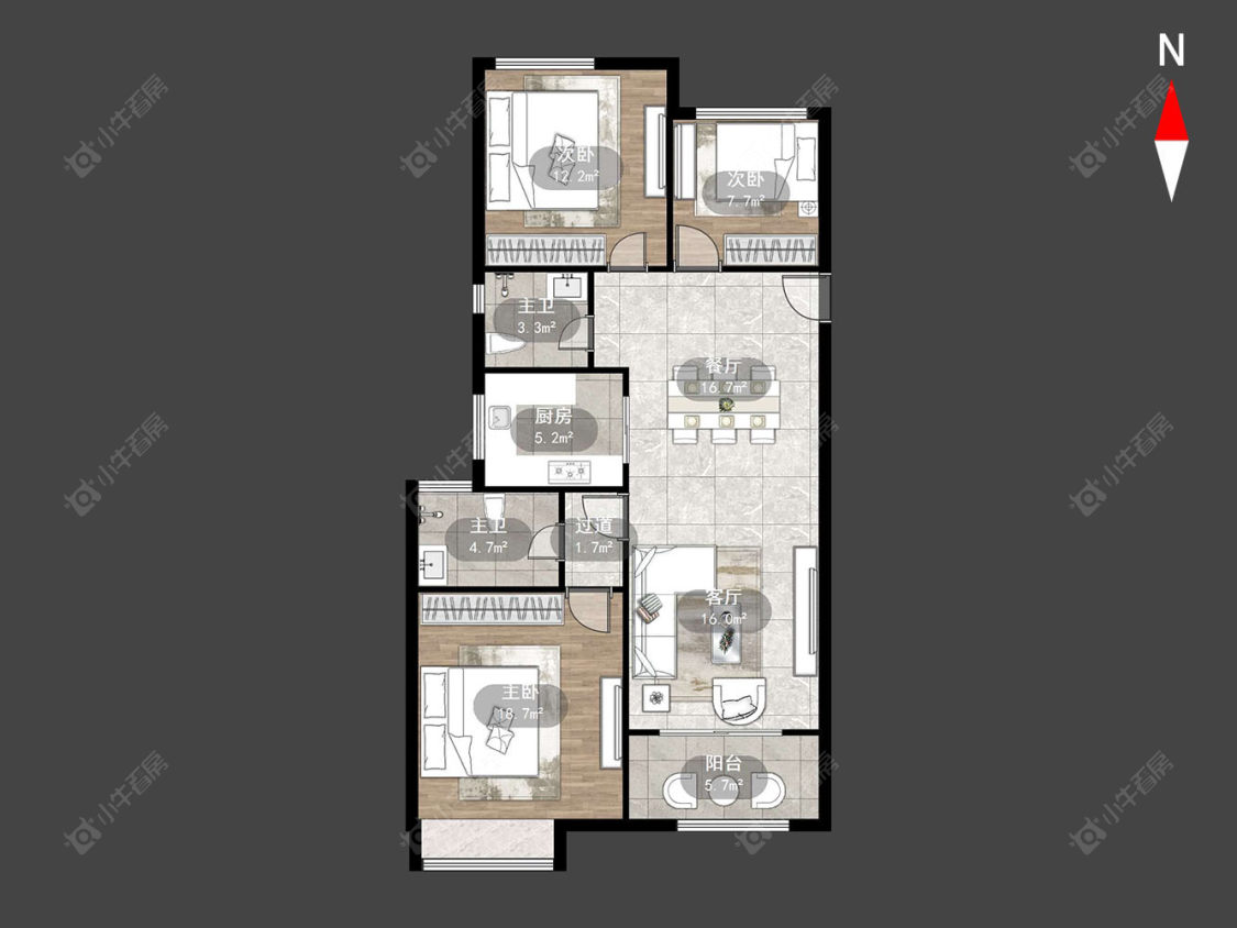 常州保利公园九里在售二手房源户型图_小牛看房