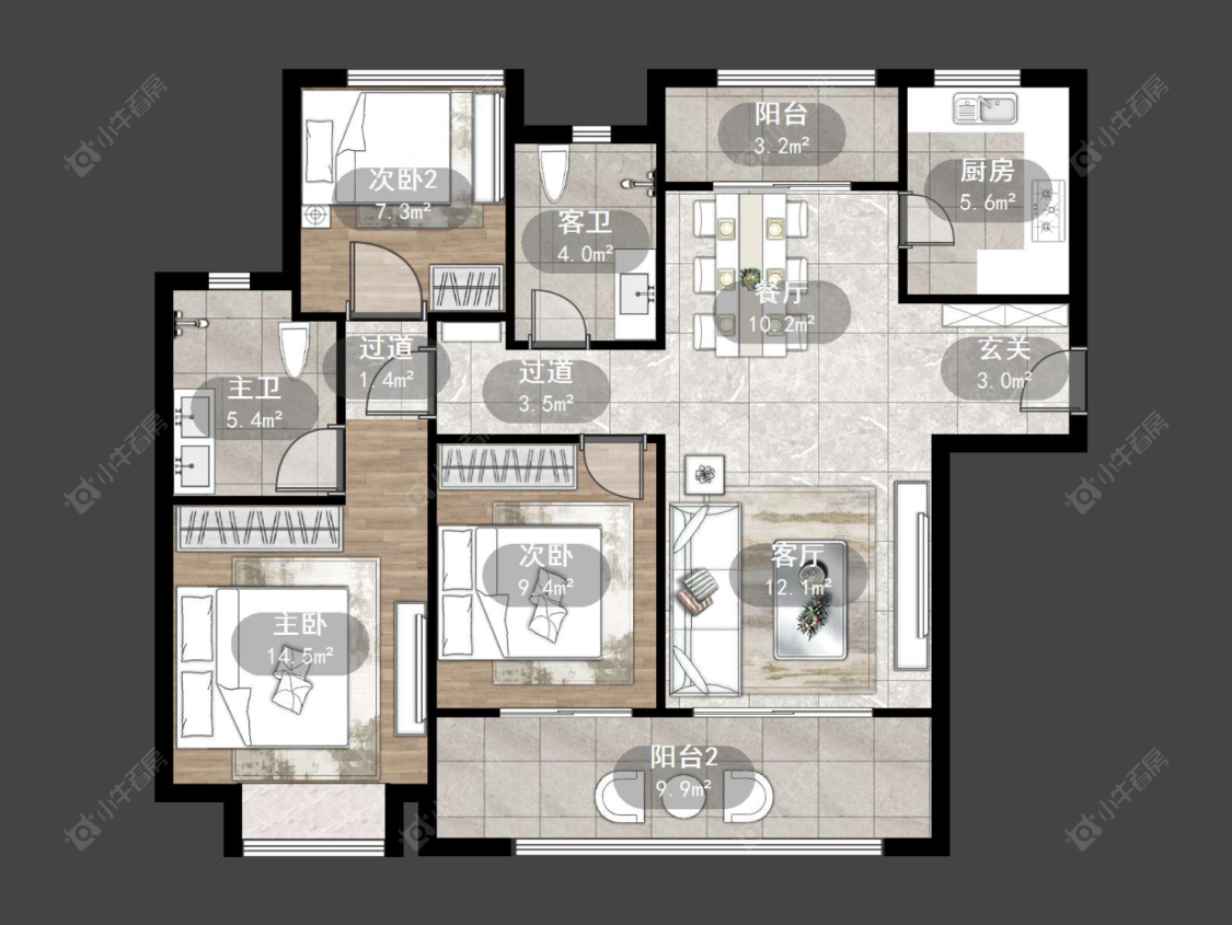 雅居乐凤凰台房源户型图 常州雅居乐凤凰台在售二手房源户型图_小牛看房