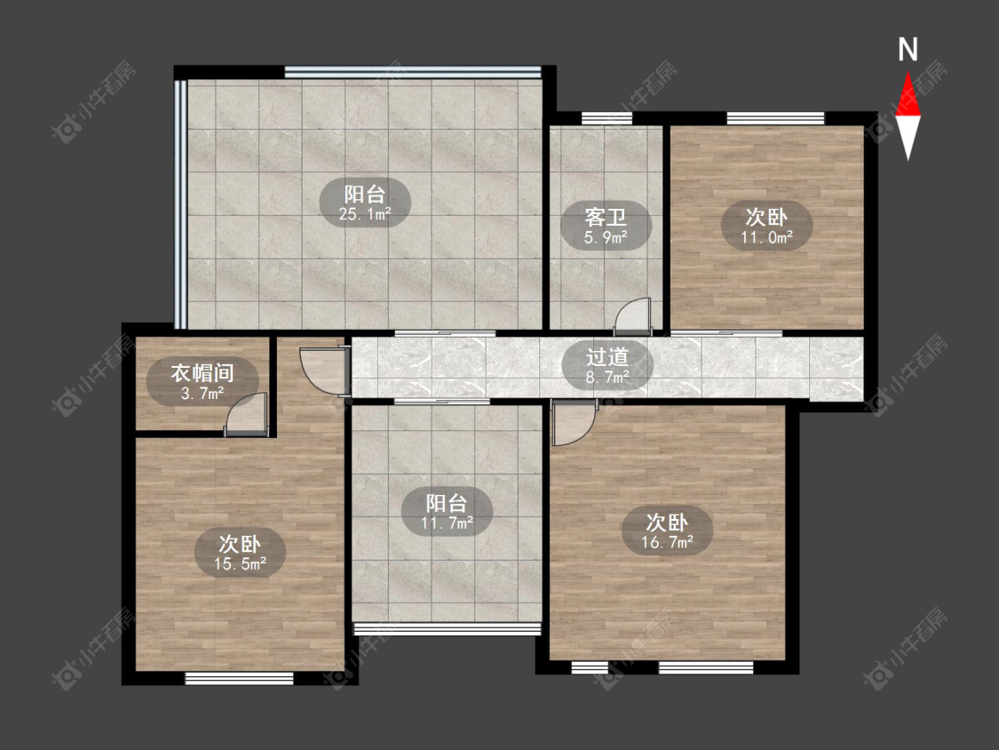 常州左邻右里在售二手房房源户型图_小牛看房