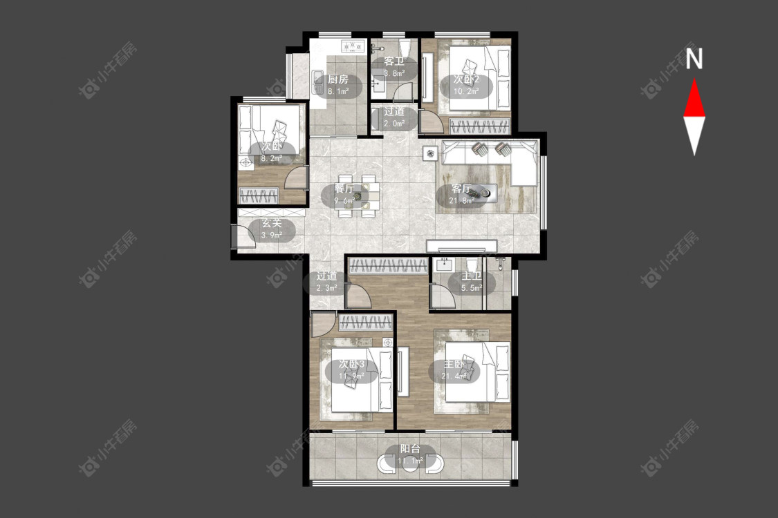 常州星河国际九区在售二手房源户型图_小牛看房