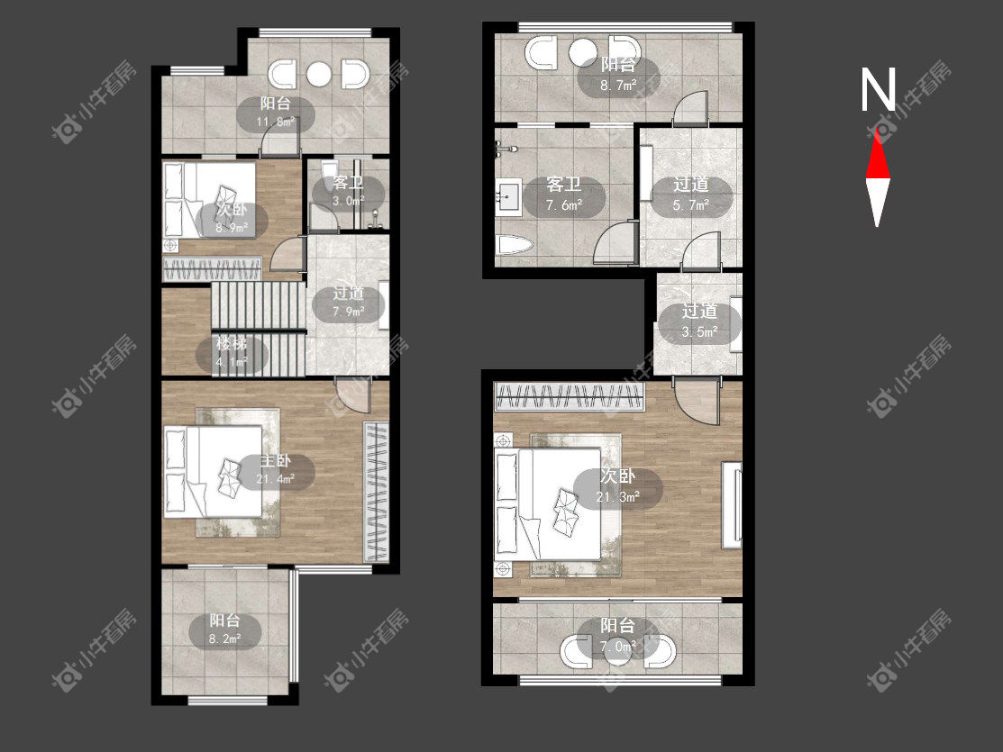 常州银河湾明苑别墅区在售二手房源户型图_小牛看房