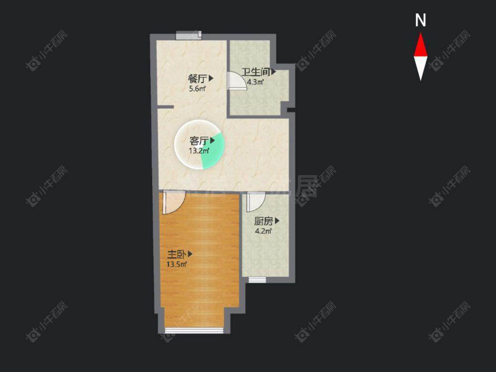 常州美吉特黄金公寓在售二手房源户型图_小牛看房