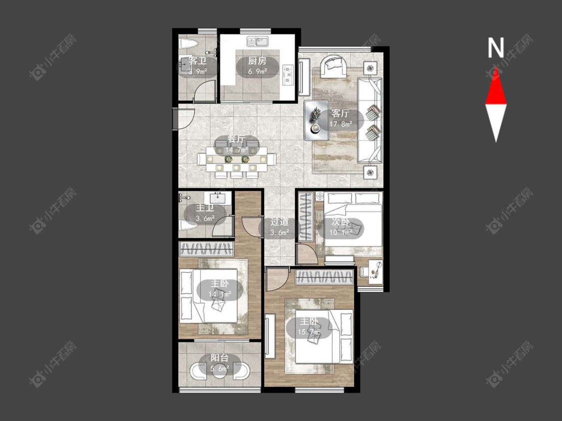 龙涛香榭丽园房源户型图 常州龙涛香榭丽园在售二手房源户型图_小牛看房