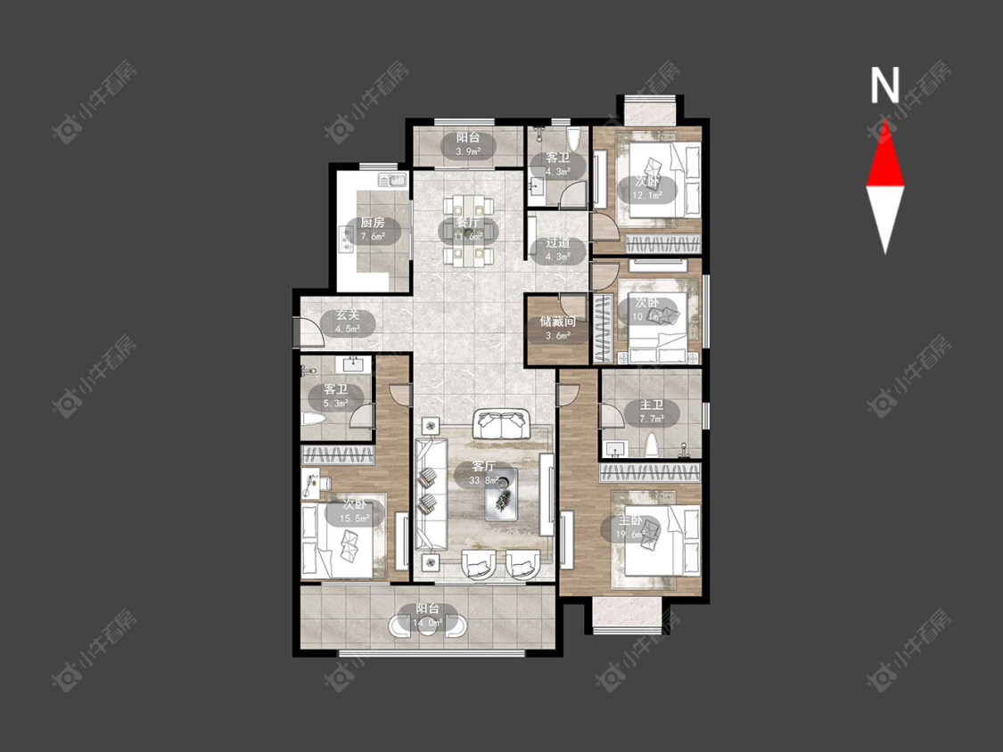 新城樾府(新北)房源户型图 常州新城樾府(新北)在售二手房源户型图_小牛看房