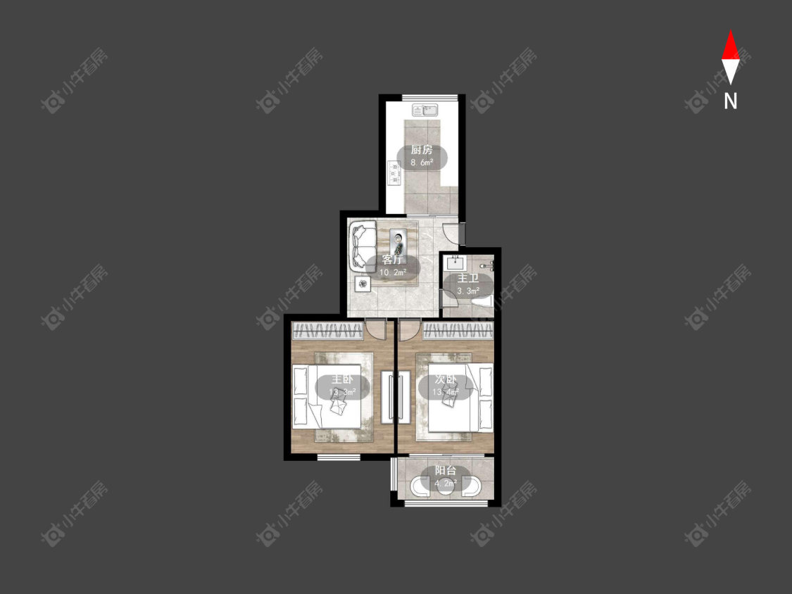 常州北太平桥在售二手房源户型图_小牛看房