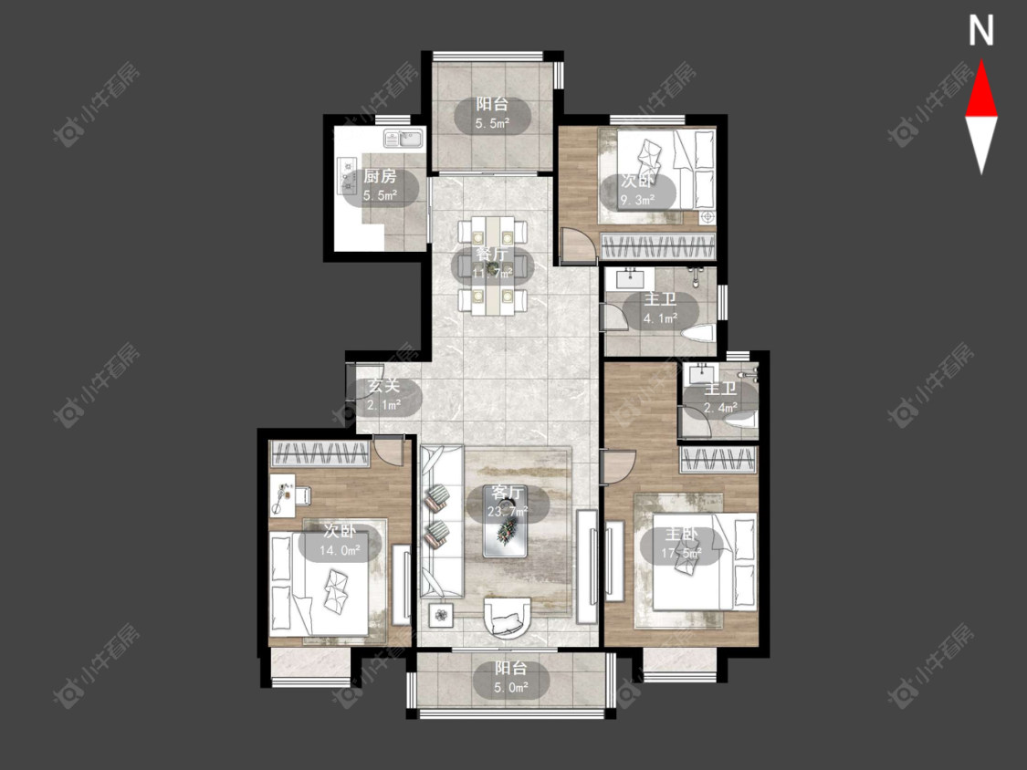 常州国泰新都在售二手房源户型图_小牛看房