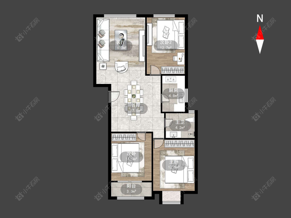 常州中意宝第在售二手房源户型图_小牛看房