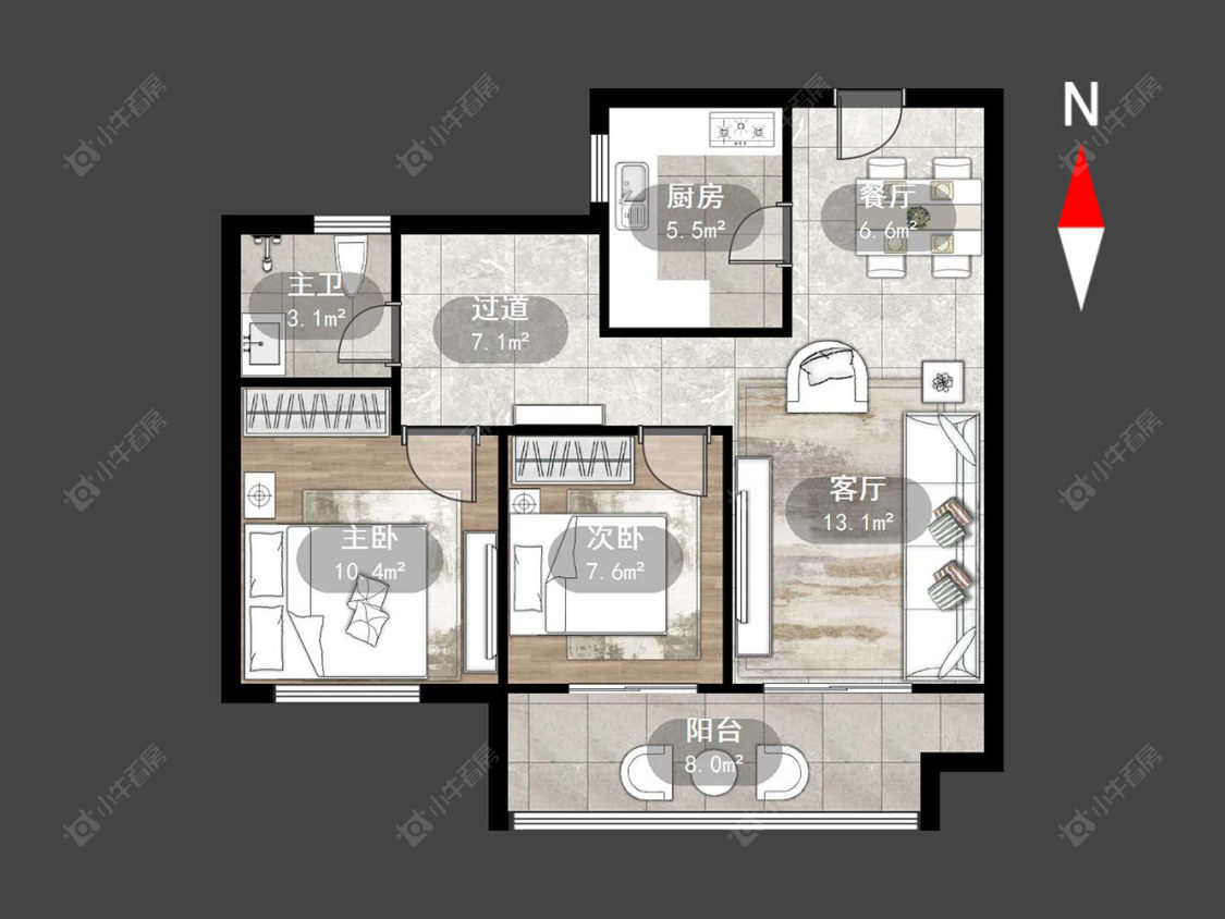 天启瑞禧花园房源户型图 常州天启瑞禧花园在售二手房源户型图_小牛看房
