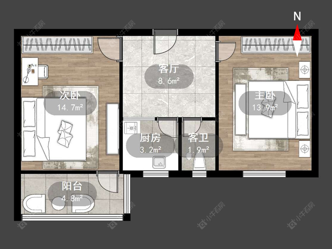 常州工房南区在售二手房房源户型图_小牛看房