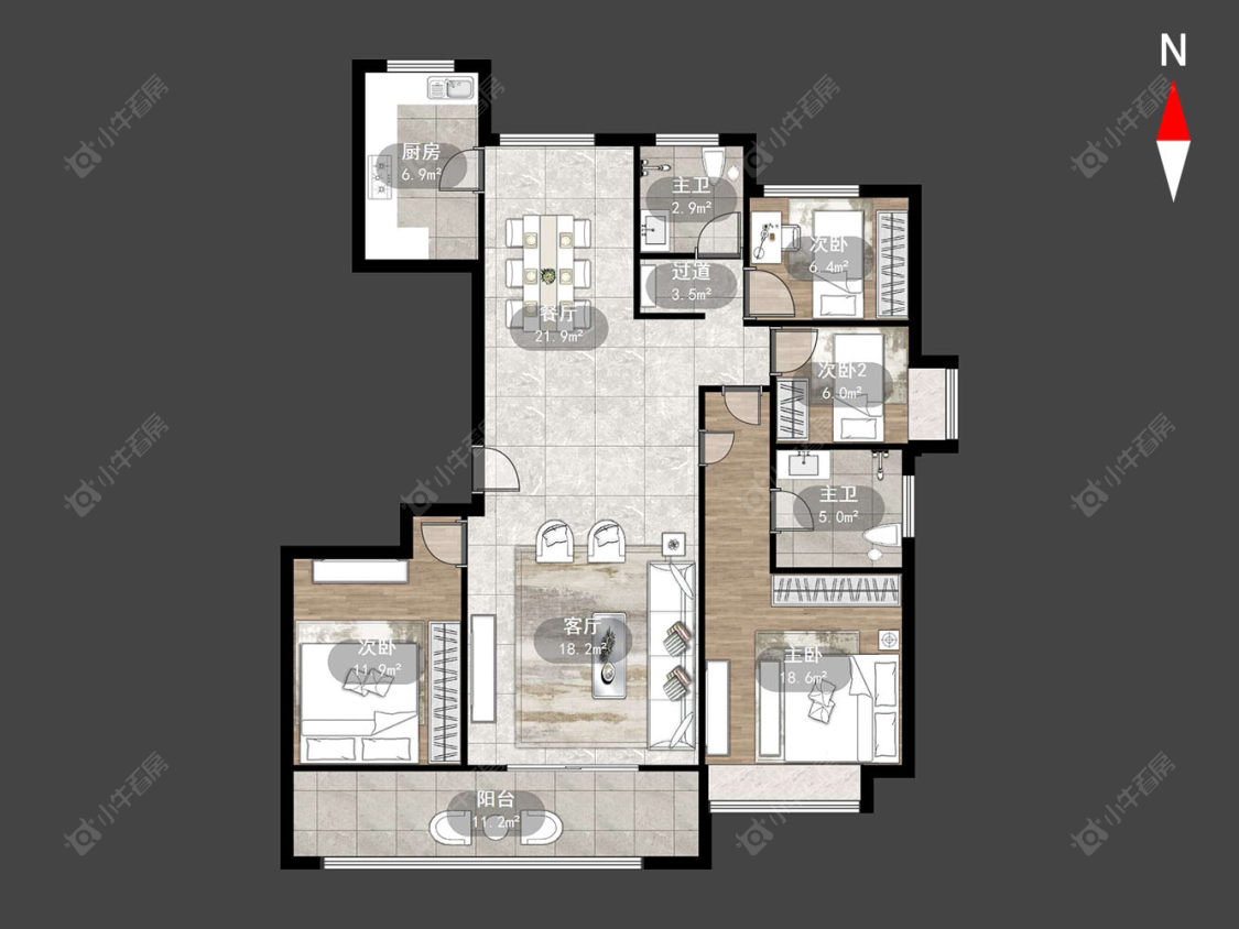 常州五星星韵城在售二手房源户型图_小牛看房