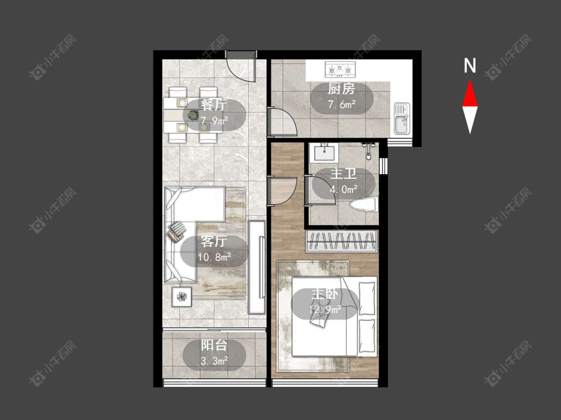 常州盛世名门在售二手房源户型图_小牛看房