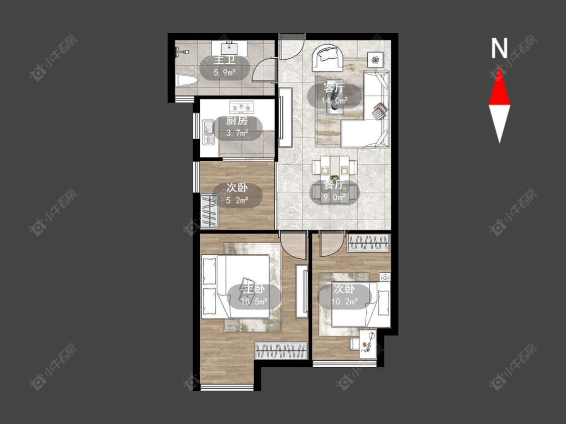 常州喜盈门花苑在售二手房_小牛看房