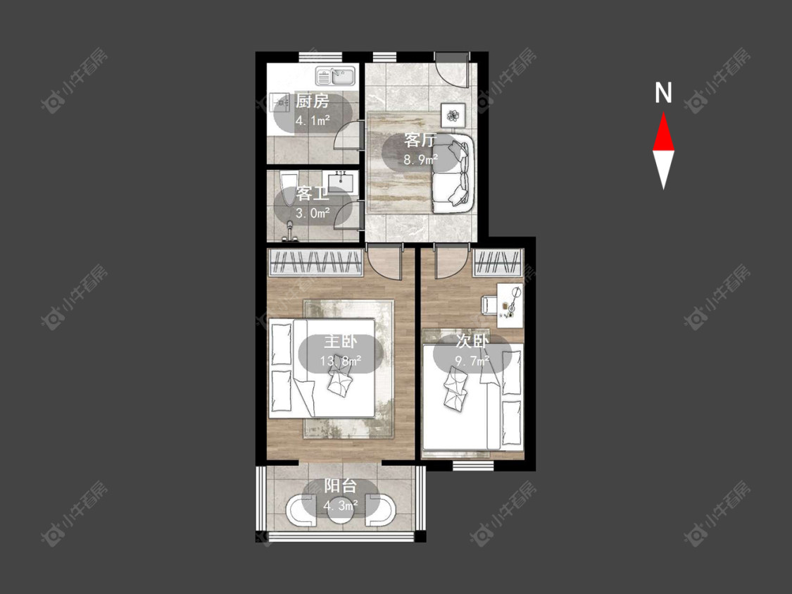 红梅新村房源户型图 常州红梅新村在售二手房源户型图_小牛看房