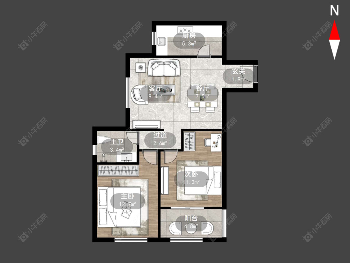置信商务广场房源户型图 常州置信商务广场在售二手房源户型图_小牛看房