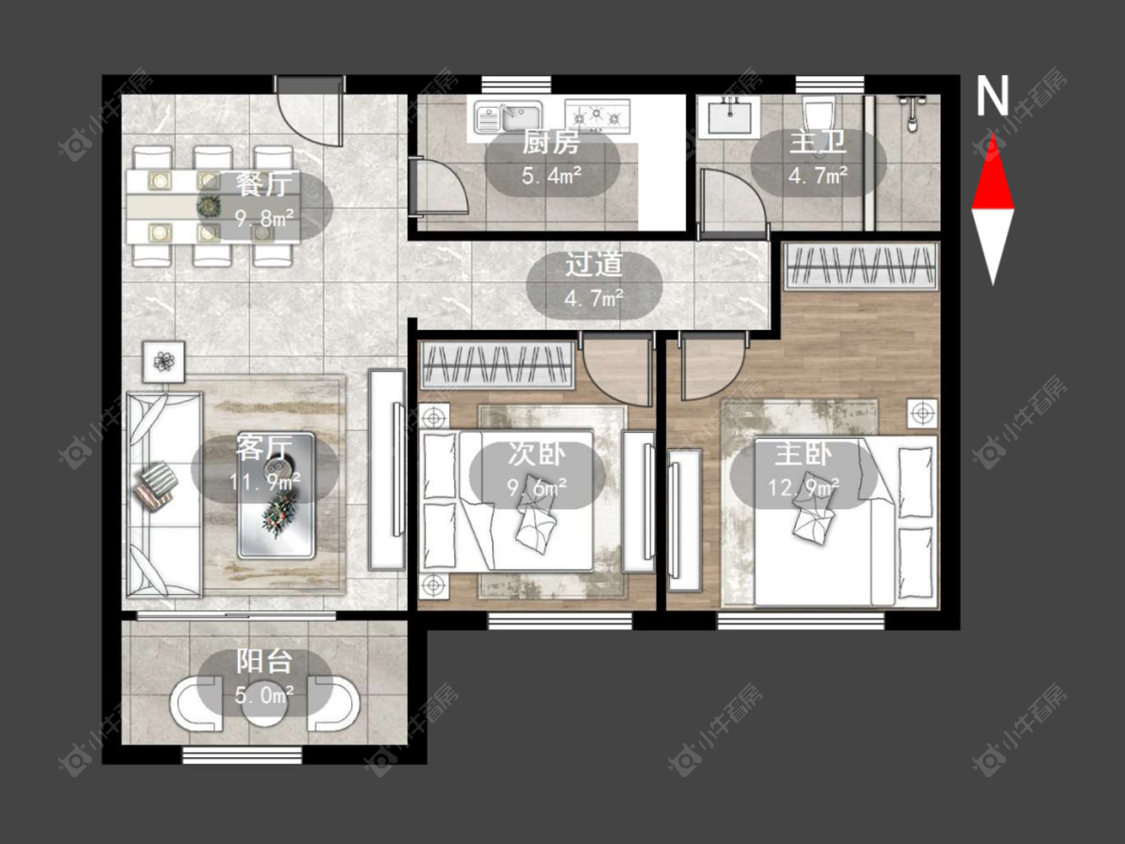 常州大宁佳苑在售二手房源户型图_小牛看房