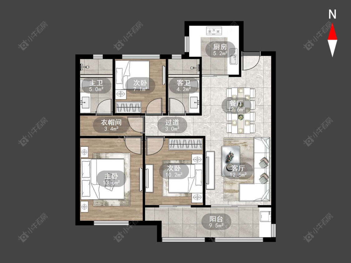 常州新城郡未来在售二手房源户型图_小牛看房