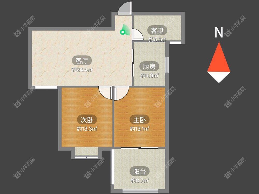 常州都市桃源五期在租房源户型图_小牛看房