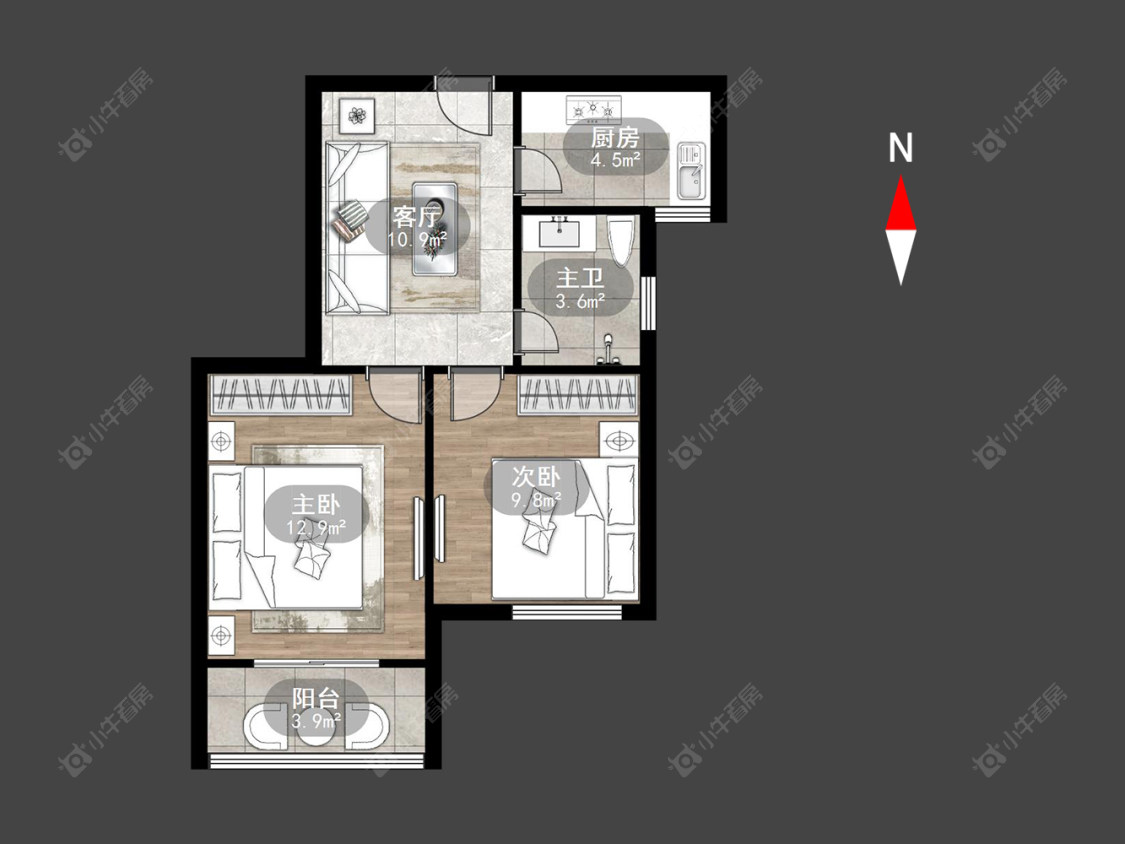 常州天山花园在售二手房源户型图_小牛看房