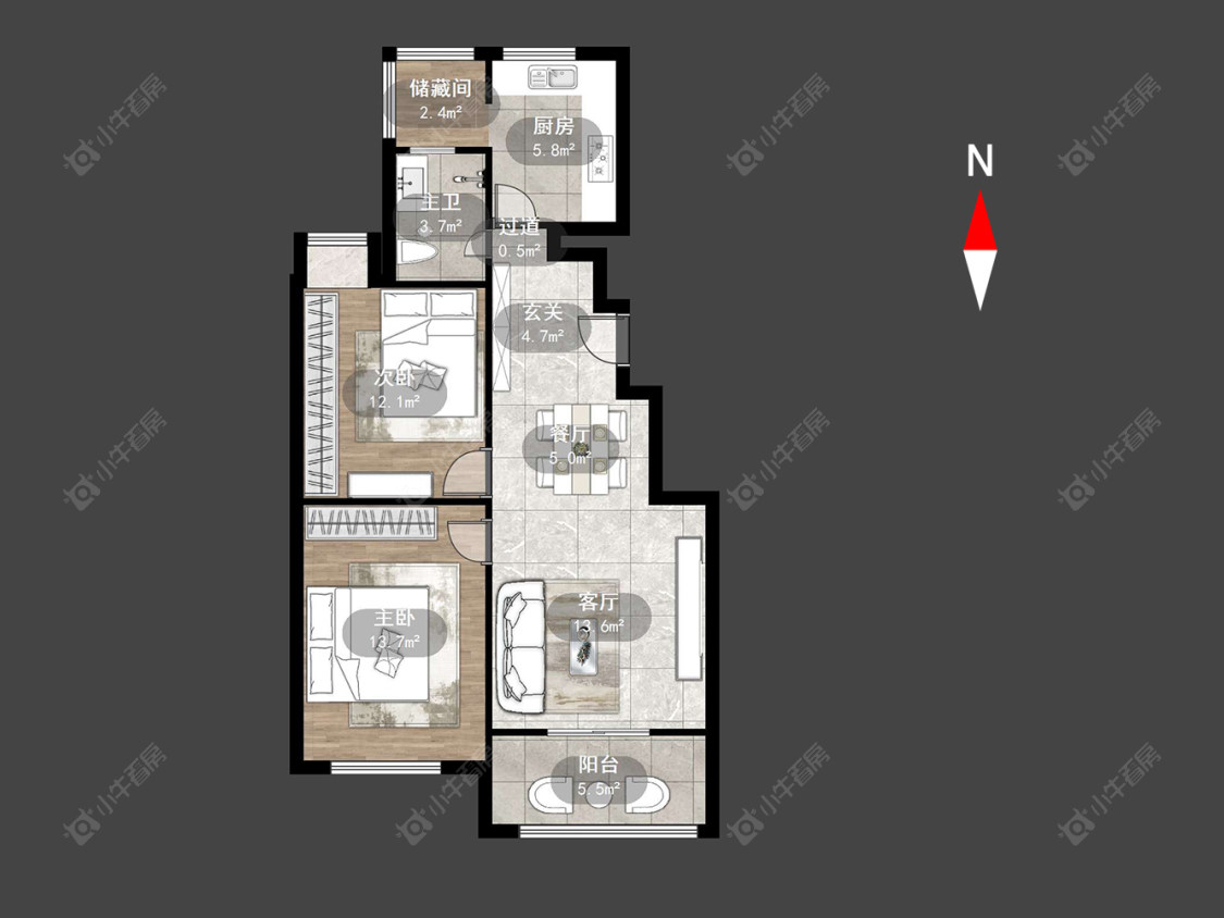 常州雅筑公寓在售二手房房源户型图_小牛看房