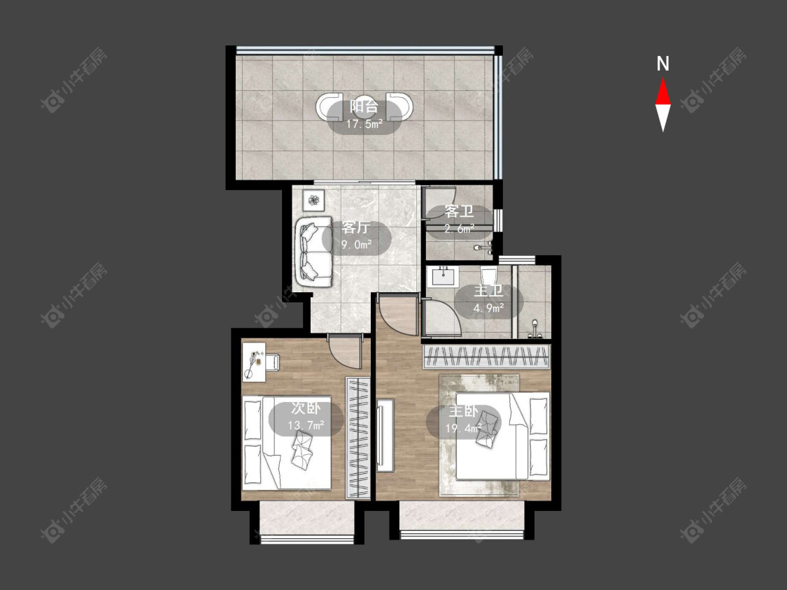 常州栖湖春秋在售二手房源户型图_小牛看房
