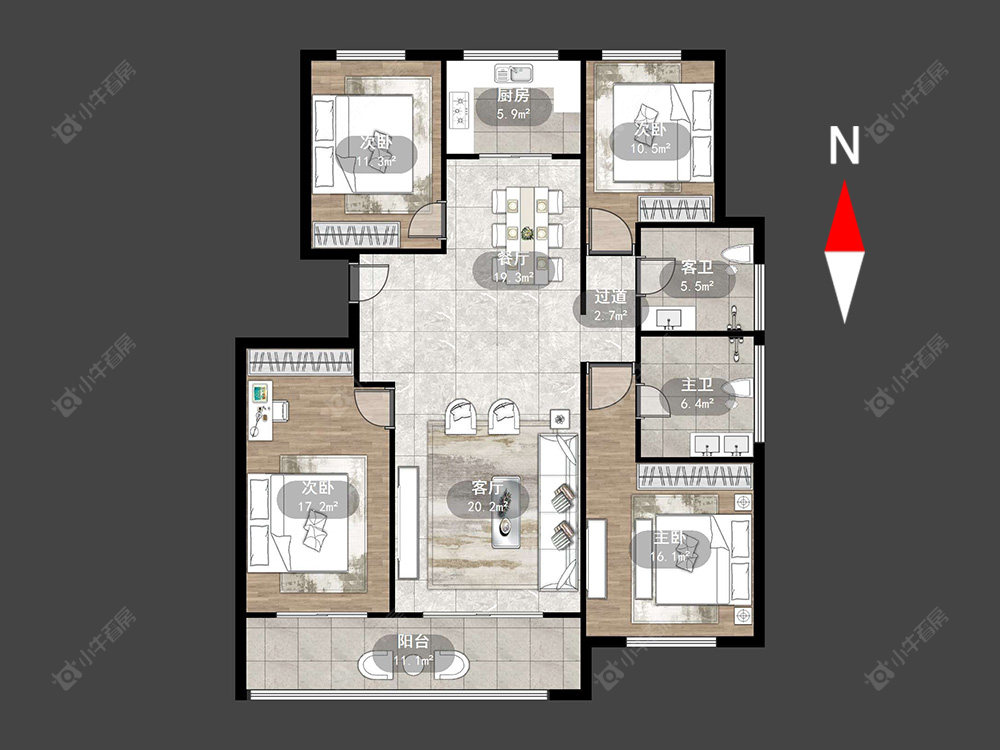 绿城江南里房源户型图 常州绿城江南里在售二手房源户型图_小牛看房