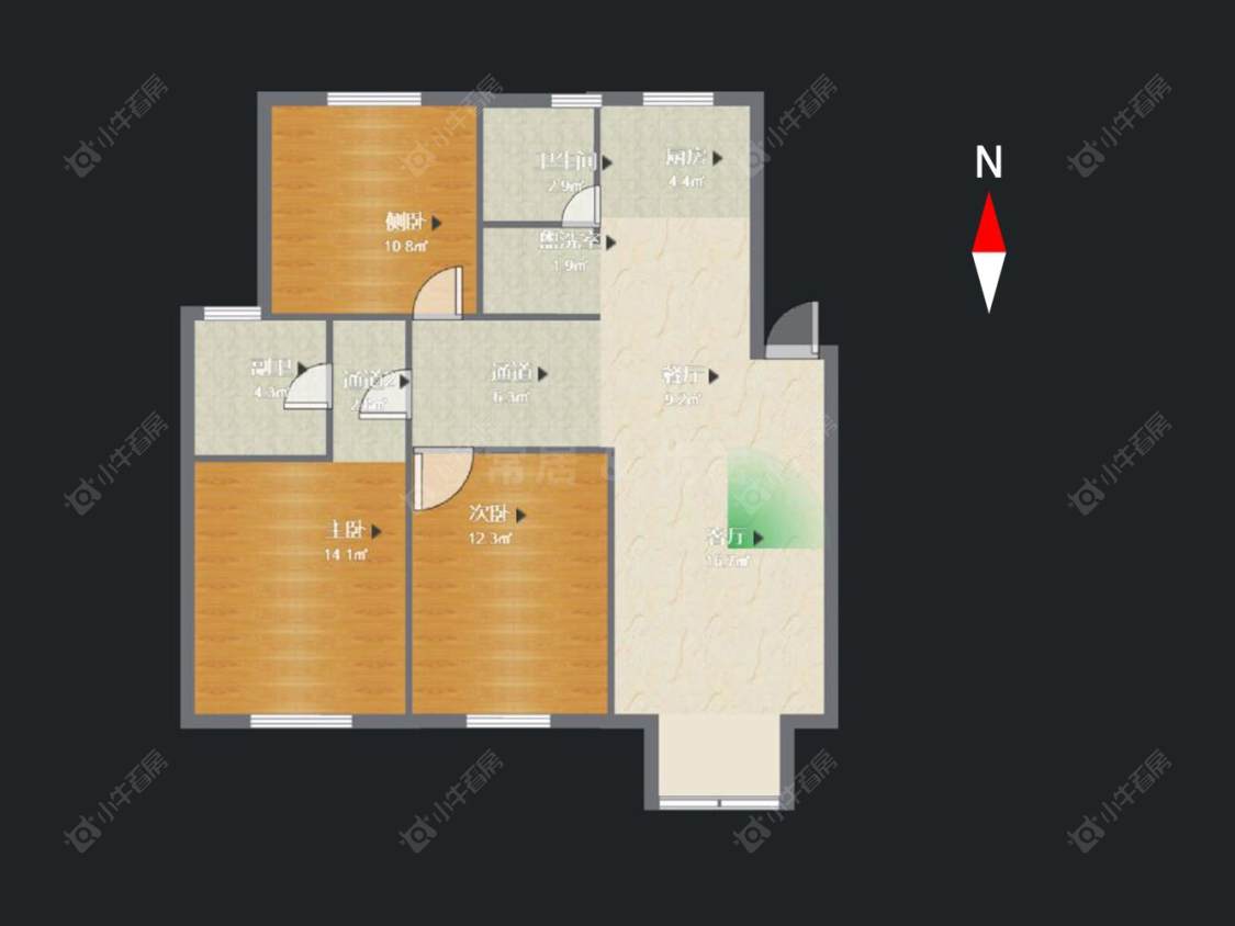 常州百馨苑南苑在售二手房源户型图_小牛看房