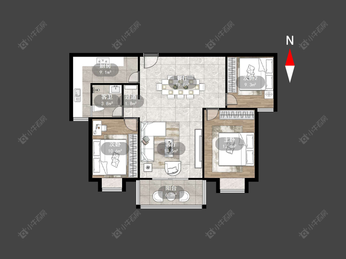 东方明珠花园房源户型图 常州东方明珠花园在售二手房源户型图_小牛看房