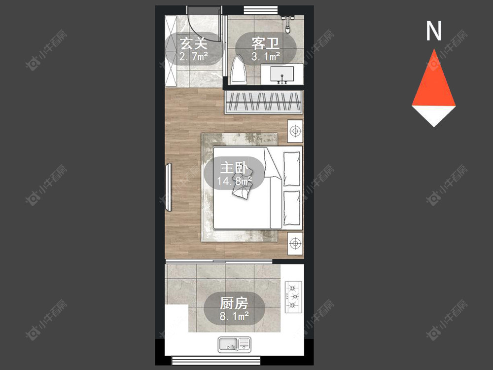 常州莱蒙城铂晶在售二手房源户型图_小牛看房