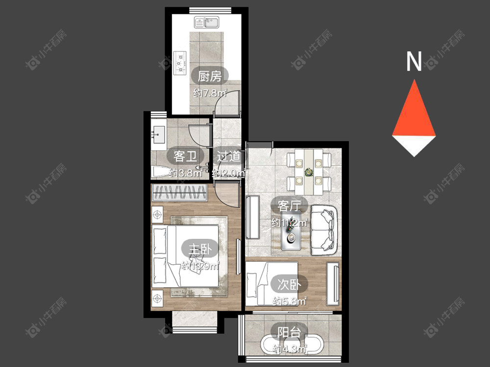 都市桃源二期房源户型图 常州都市桃源二期在售二手房源户型图_小牛看房