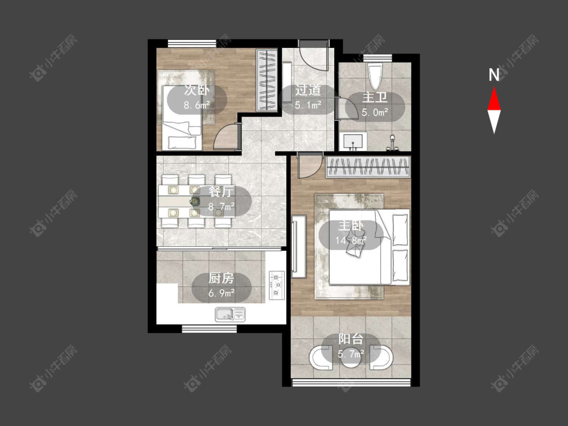 金江苑三村一区房源户型图 常州金江苑三村一区在售二手房源户型图_小牛看房