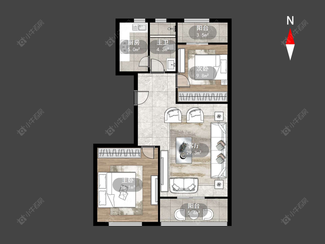 常州朗诗国际在售二手房源户型图_小牛看房