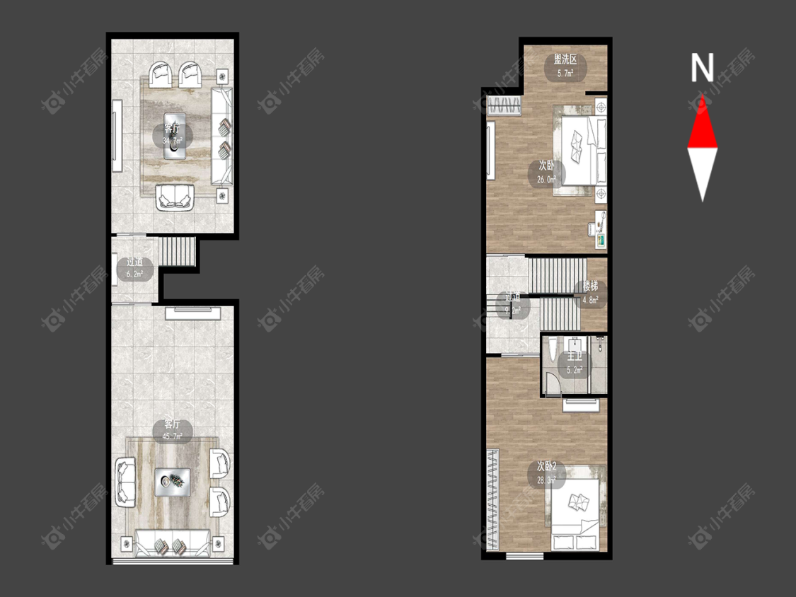 大名城南区别墅区房源户型图 常州大名城南区别墅区在售二手房源户型图_小牛看房