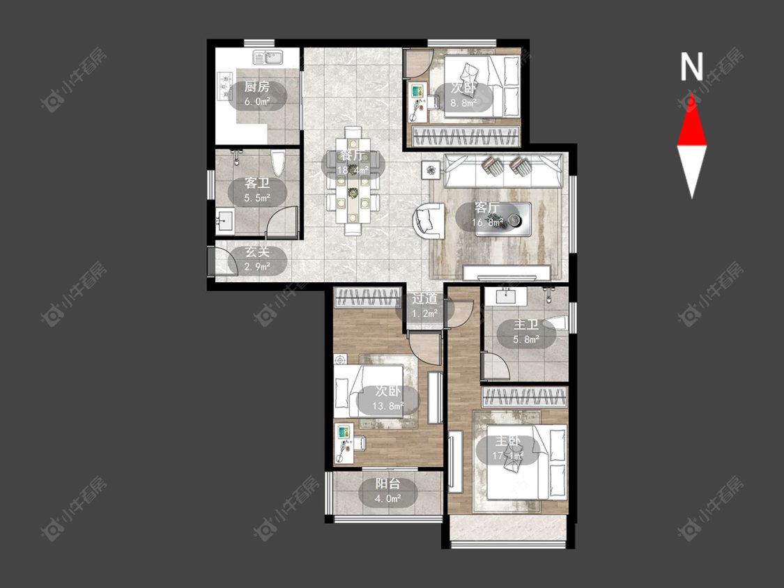 丰乐尚都房源户型图 常州丰乐尚都在售二手房源户型图_小牛看房