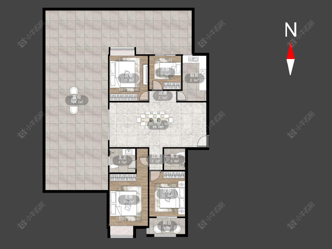 常州清溪人家在售二手房源户型图_小牛看房