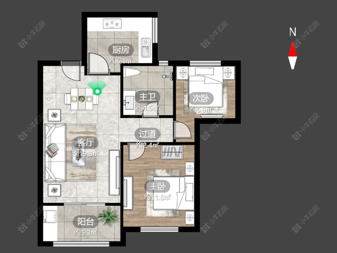 常州菱溪名居在售二手房源户型图_小牛看房