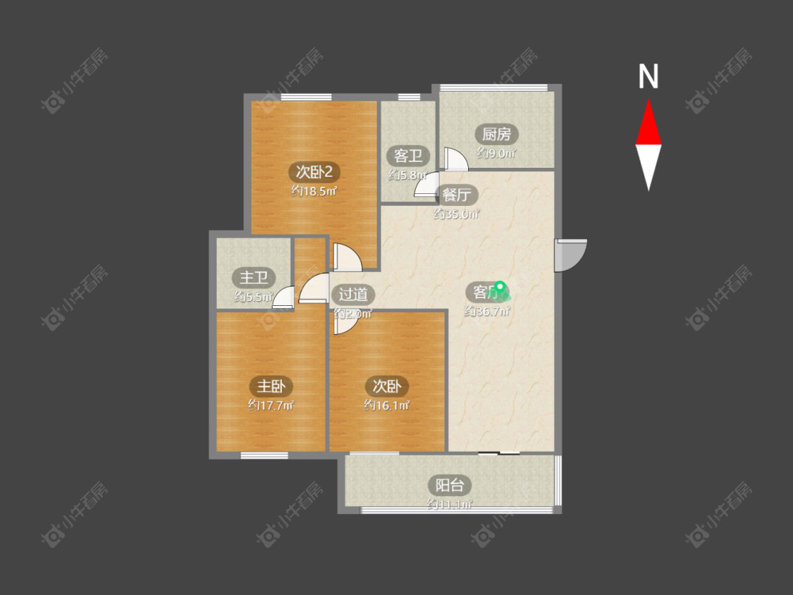迎春花园房源户型图 常州迎春花园在售二手房源户型图_小牛看房