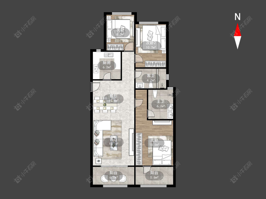 常州青建鼎都在售二手房房源户型图_小牛看房