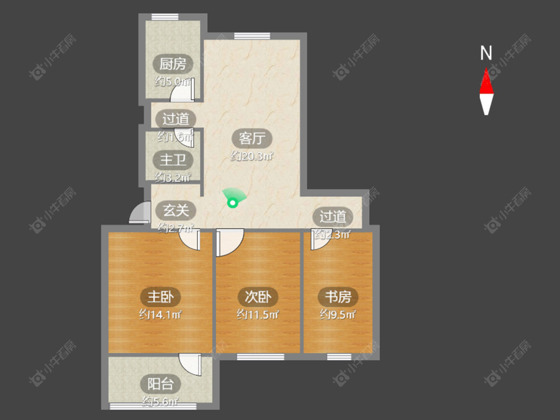 中凉二村房源户型图 常州中凉二村在售二手房源户型图_小牛看房