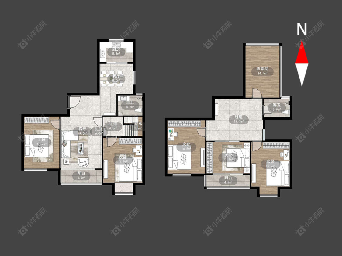 常州天启云庭在售二手房源户型图_小牛看房