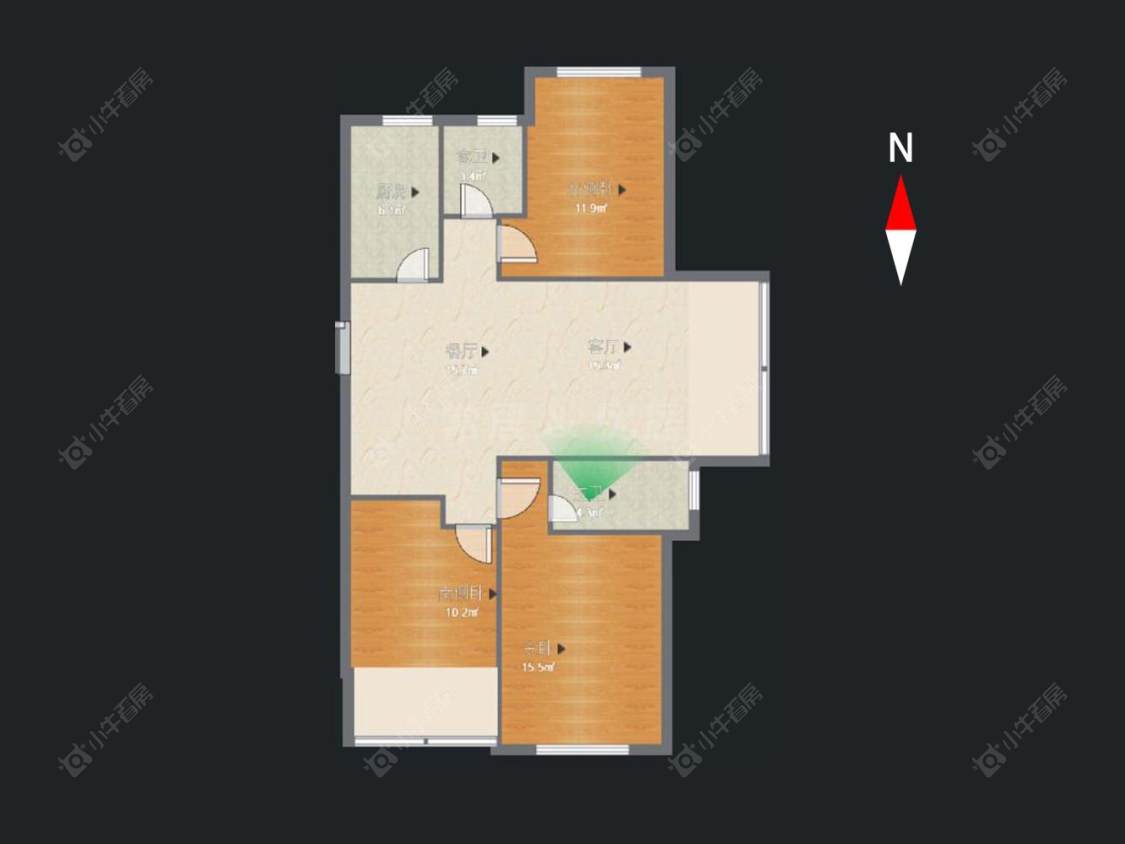 常州绿地世纪城二期在售二手房源户型图_小牛看房